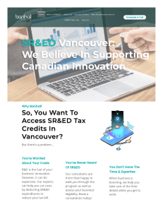 SR&ED Consulting in Vancouver