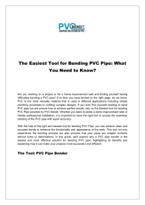 The Easiest Tool for Bending PVC Pipe - What You Need to Know