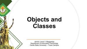 Java Objects and Classes: OOP Concepts