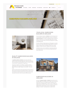 Subdivision Builders Adelaide