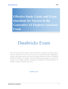 Effective Study Guide and Exam Questions for Success in the Generative AI Engineer Associate Exam