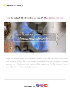 How To Select The Best Collection Of Moonstone Jewelry .docx