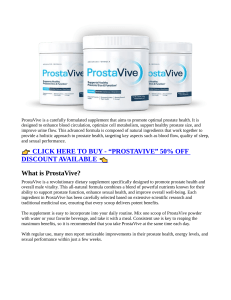 ProstaVive TOP 5 Reasons With PRICE