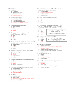 Semiconductor Devices Exam: Thyristors, UJTs, PUTs, Triacs