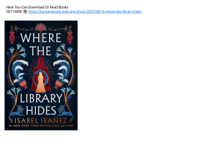 DOWNLOAD PDF Where the Library Hides (Secrets of the Nile, #2) by Isabel Iba ez