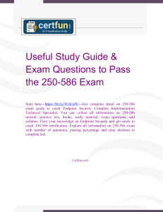 Useful Study Guide & Exam Questions to Pass the 250-586 Exam