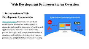 Web Development Frameworks