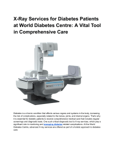 X-Ray Services for Diabetes Patients 