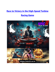 Race to Victory in the High-Speed Turbine Racing Game