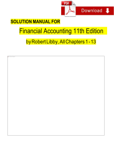 Financial Accounting 11th Edition Solution Manual