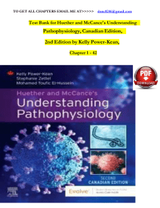 TEST BANK For Huether and McCance's Understanding Pathophysiology, Canadian 2nd Edition