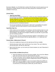 Cadwell Programming Notes