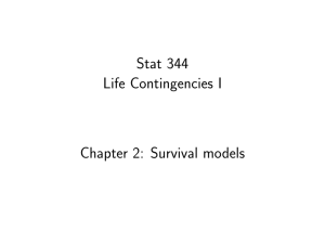 Summary notes;survival model