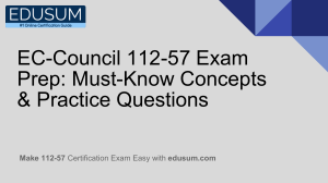 EC-Council 112-57 Exam Prep: Must-Know Concepts & Practice Questions