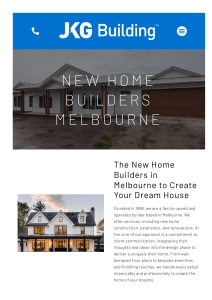 New Home Builders Melbourne