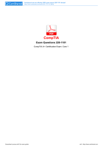 CompTIA A+ 220-1101 Exam Questions