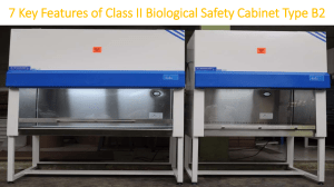 7 Key Features of Class II Biological Safety Cabinet Type B2