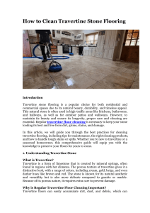 How to Clean Travertine Stone Flooring