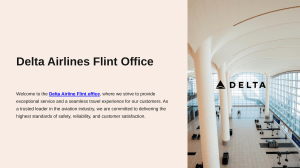 Get Reliable Travel Support at Delta Airline Flint Office