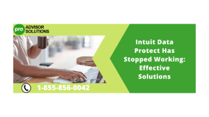 Intuit Data Protect Has Stopped Working How to Fix the Issue