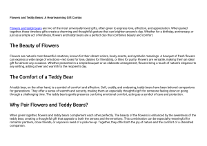 Flowers and Teddy Bears: A Heartwarming Gift Combo