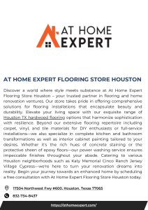 At Home Expert Flooring Store Houston