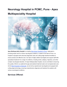 Neurology Hospital in PCMC, Pune - Apex Multispeciality Hospital