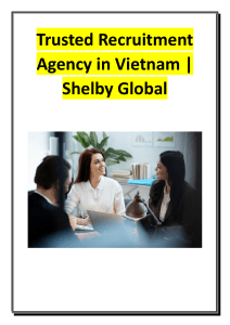 Trusted Recruitment Agency in Vietnam - Shelby Global