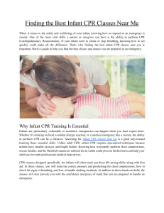 Finding the Best Infant CPR Classes Near Me