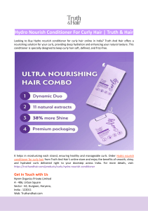 Hydro Nourish Conditioner For Curly Hair