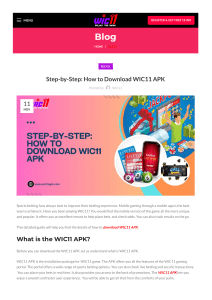 Step-by-Step How to Download WIC11 APK