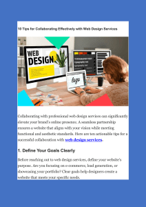 10 Tips for Collaborating Effectively with Web Design Services