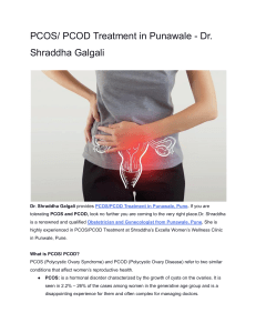 PCOS  PCOD Treatment in Punawale - Dr