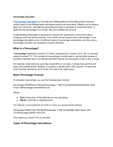Percentage Calculator
