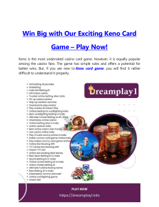 Win Big with Our Exciting Keno Card Game – Play Now!