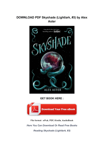 DOWNLOAD PDF Skyshade (Lightlark, #3) by Alex Aster