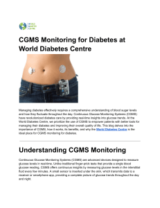 CGMS Monitoring for Diabetes  (1)