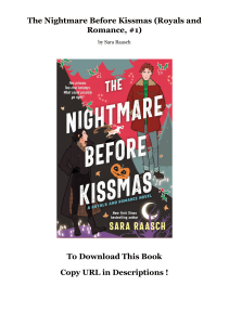 Downlaod The Nightmare Before Kissmas (Royals and Romance, #1) As [Audiobook] *Author : Sara Raasch