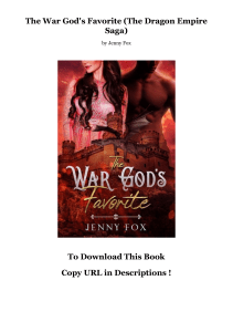 Dwonload The War God's Favorite (The Dragon Empire Saga) As [Audiobook] *Author : Jenny Fox