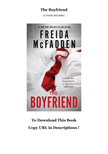 Read Online The Boyfriend As (Kindle) *Author : Freida McFadden