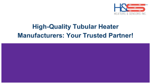 High-Quality Tubular Heater Manufacturers You Can Trust!