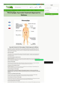 Ayurvedic treatment for fibromyalgia