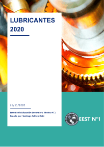 Informe Lubricantes 2020