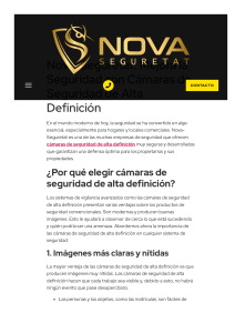 Nova-Seguretat Cámaras de seguridad de alta definición