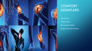 Comfort Exemplars: Chronic Pain, Arthritis