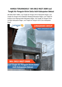 2. Jual Tangki Air Penguin Kirim Setia Asih Kabupaten Bekasi 