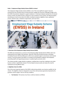 Employment Wage Subsidy Scheme (EWSS) Guide