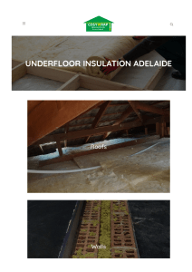 Underfloor Insulation Adelaide