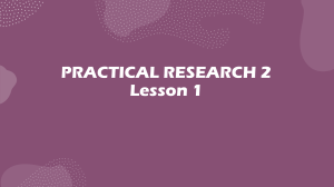 Practical Research 2 Lesson 1: Teamwork & Collaboration