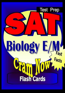 EBOOK SAT Prep Test BIOLOGY E M Flash Cards CRAM NOW SAT 2 Exam Review Book Study Guide Cram 